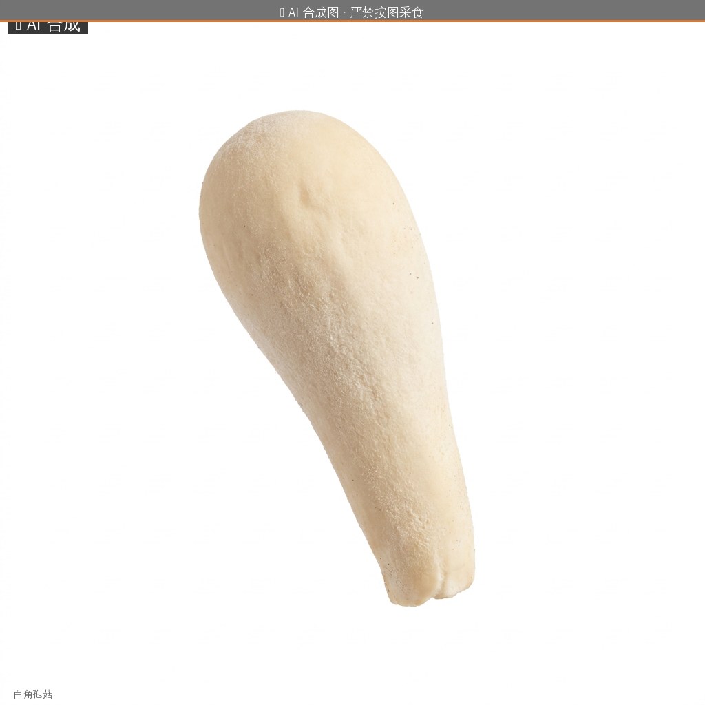 白角孢菇(Ceromyces albus) AI 合成示意图 · 非真实图鉴