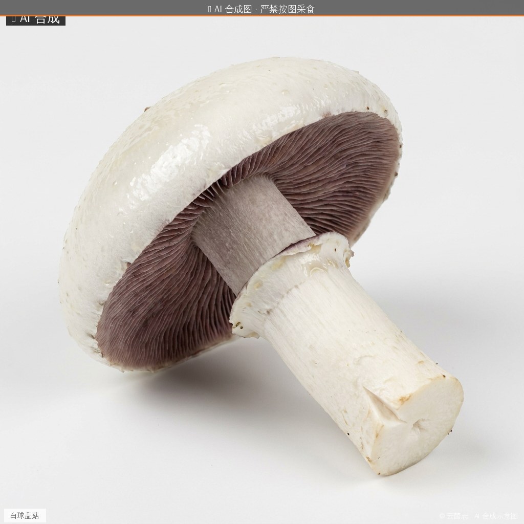 白球盖菇(Stropharia albonitens) AI 合成示意图 · 非真实图鉴